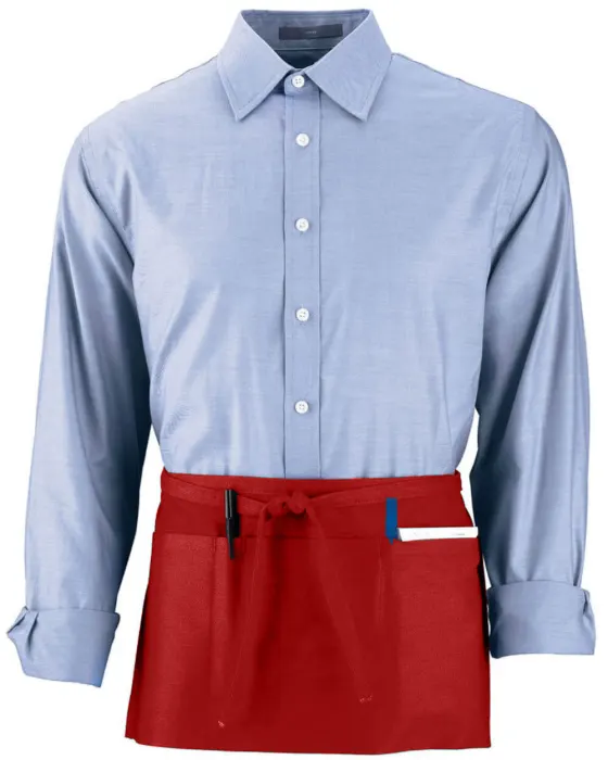 Cafe Waist Apron in Red