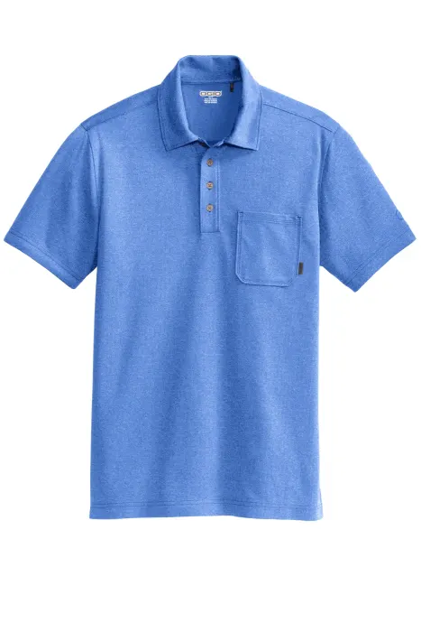 Express Polo in Electric Blue Herringbone