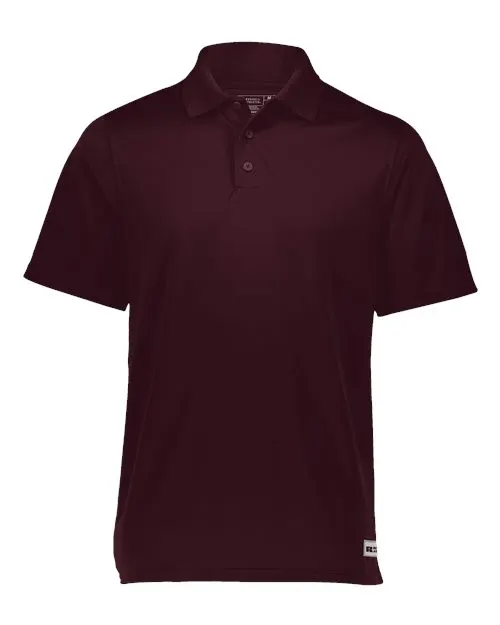 Men's Essential Perfomance Polo in Maroon