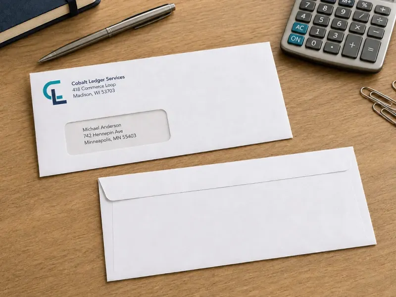 #9 Window Commercial Envelopes