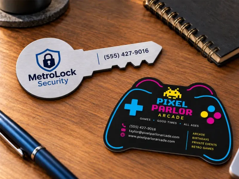 Die-Cut Business Cards