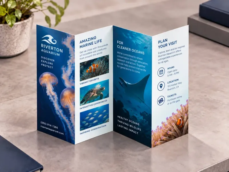 Double Parallel Reverse Fold Brochures