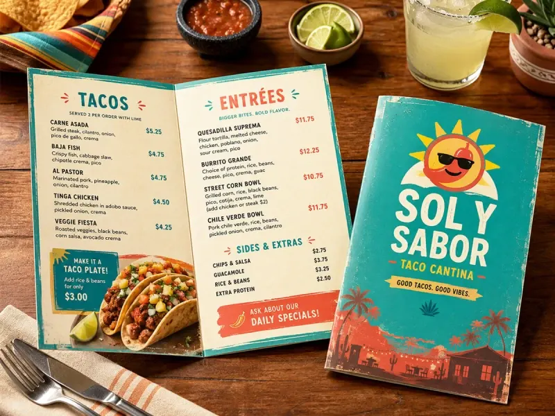 Folded Menus