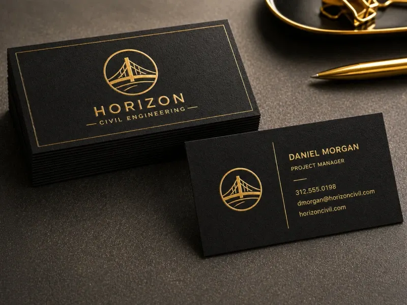 Gold Foil Business Cards