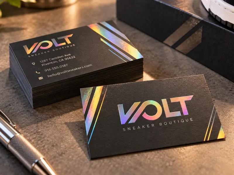 Holographic Foil Business Cards