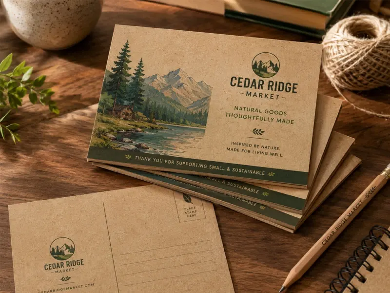 Kraft Postcards