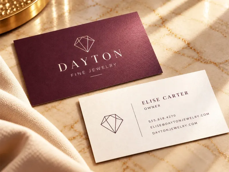 Pearlized Business Cards
