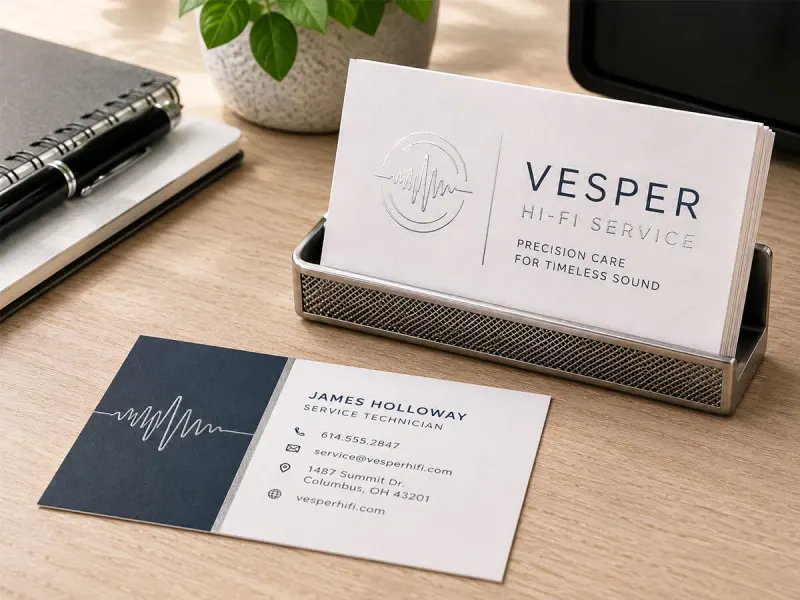 Silver Foil Business Cards