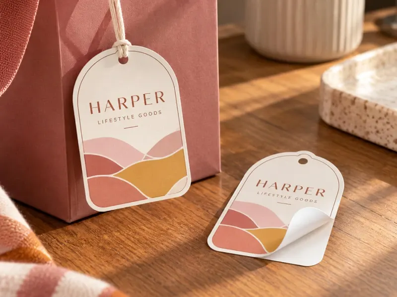 Sticker Hang Tags