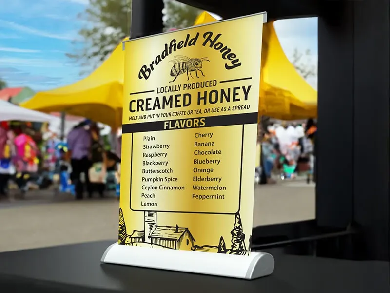 Table Top Banner Stand